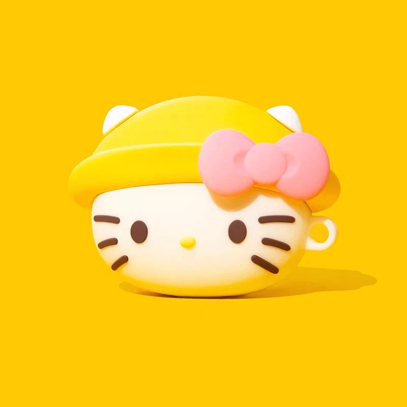Pre AirPods 1 2 3 4 Pro Pro 2 Cute Hello Hello Kitty Silikónové slúchadlá Puzdro