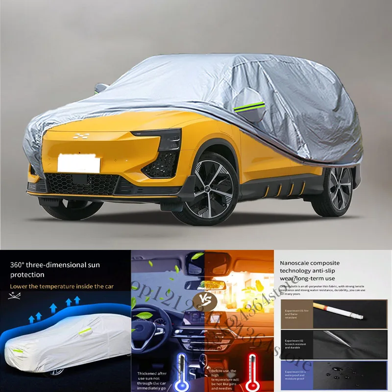 Pre AIways U6 Fit Outdoor Offhore Plné kryty automobilov Snow Cover Sunshade Neproidný prach odolný voči exteriéru Ochrana krytu automobilu