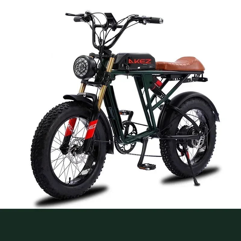 Pre Akez Sklada Mountain Electric Bike, inteligentné a výkonné, lítium plné zavesenie, tuková pneumatika, 1500 W, 26AH, 48V