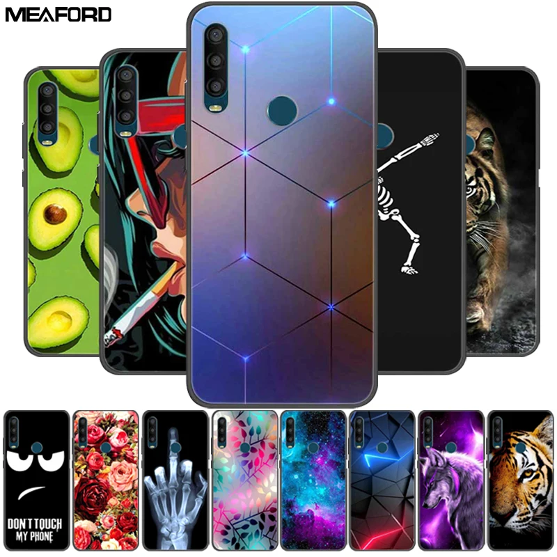 Pre Alcatel 3L 2020 Case Fashion Soft Soft Silikone Cover pre Alcatel3l 3 L 2020 prípady 5029y 5029 5029d 6.22 