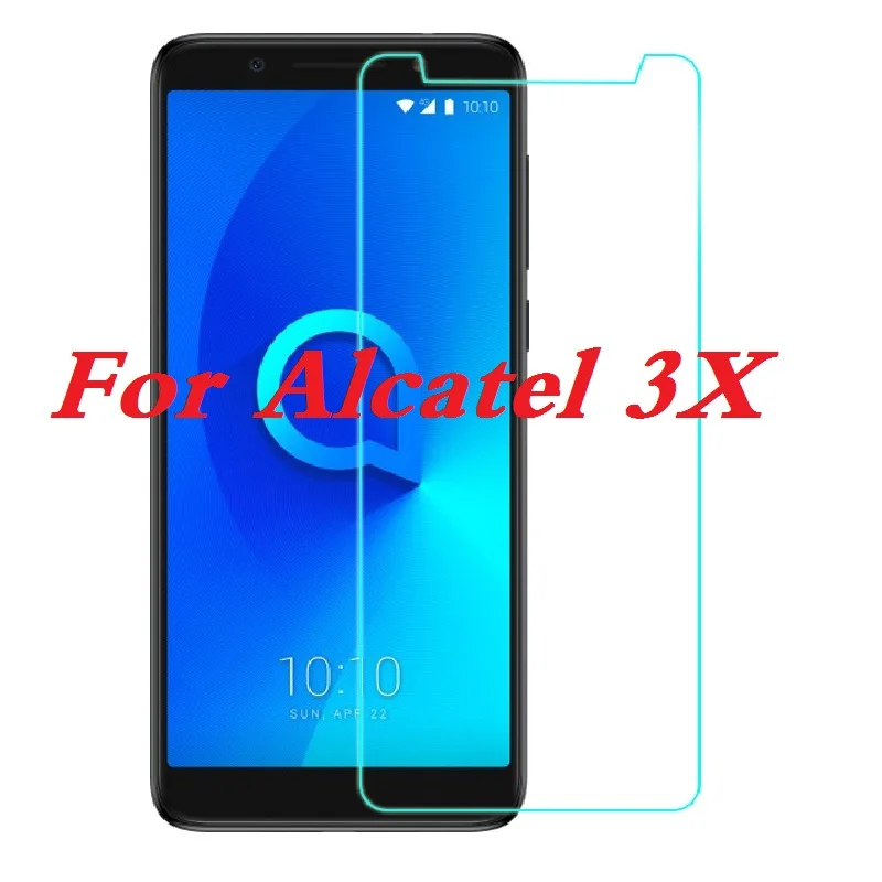 Pre Alcatel 3x Temperované sklo 9H 2,5D Premium Screen Chráni filmu pre Alcatel 3x 5058a 5058i 5058j 5058t sklo