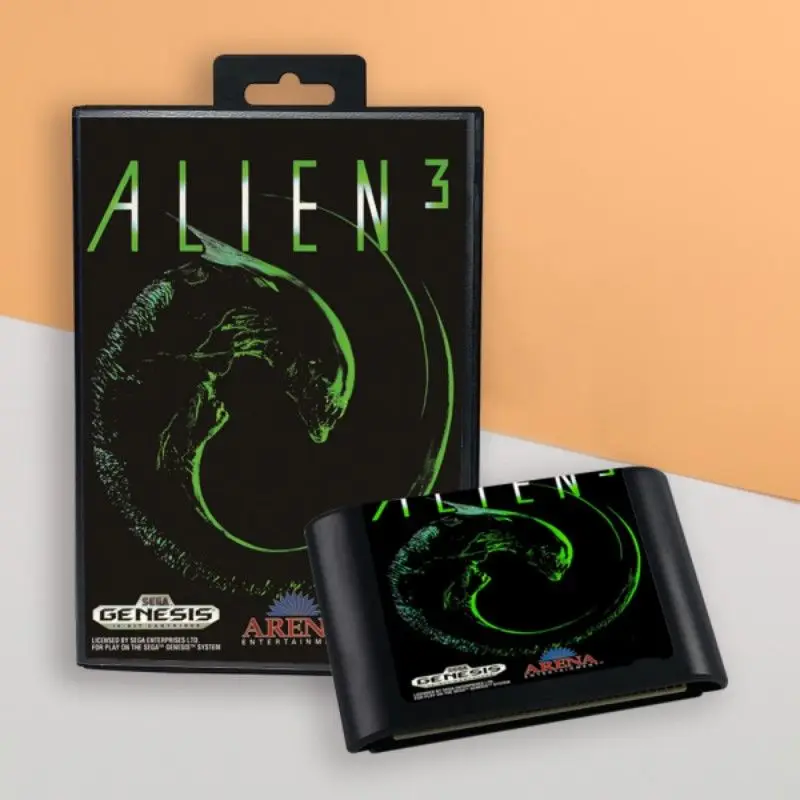 Pre Alien 3 Cover Cover 16bit Retro Game Cabtridge pre konzoly videohry Megadrive Megadrive