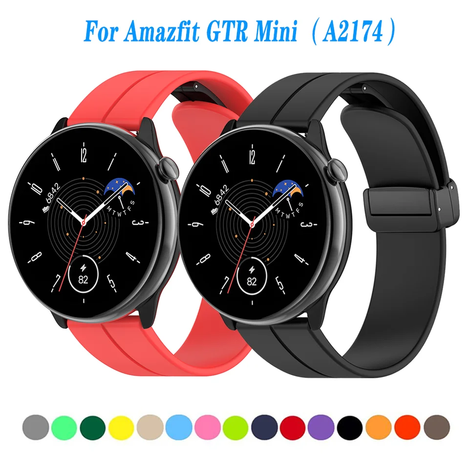 Pre AmazFit GTR Mini Magnetic Skladacie spony Strap Smartwatch Náramok pre Huami Amazfit GTS 4 Mini GTS2 Mini WatchBand Correa Correa