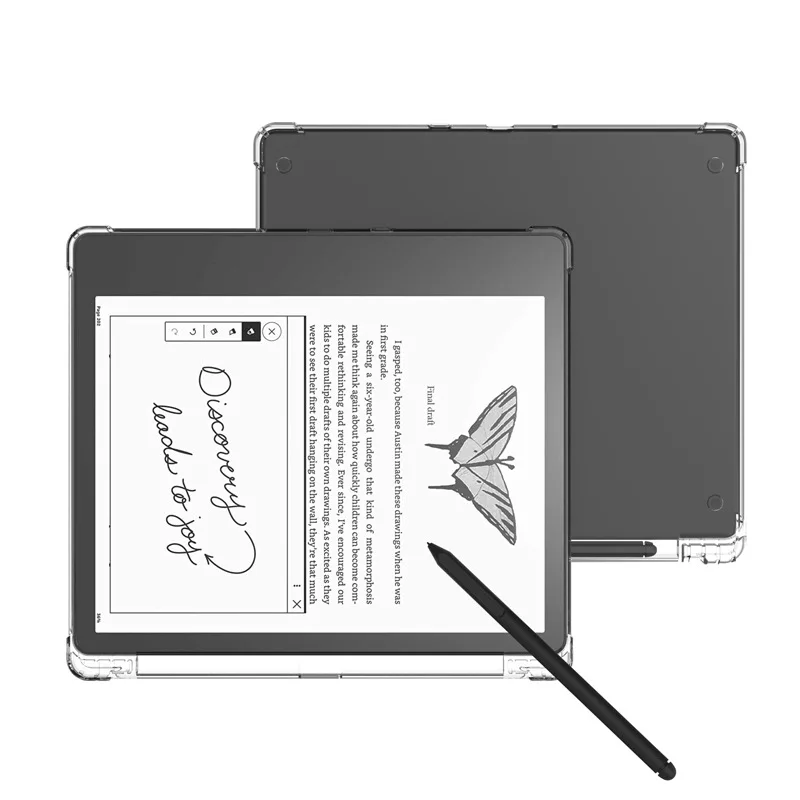 Pre Amazon Kindle Scribe 10.2inch 2022 s ochranným krytom slotu pera Silicon Soft Shell Airbag Transparent TPU shell 10.2 