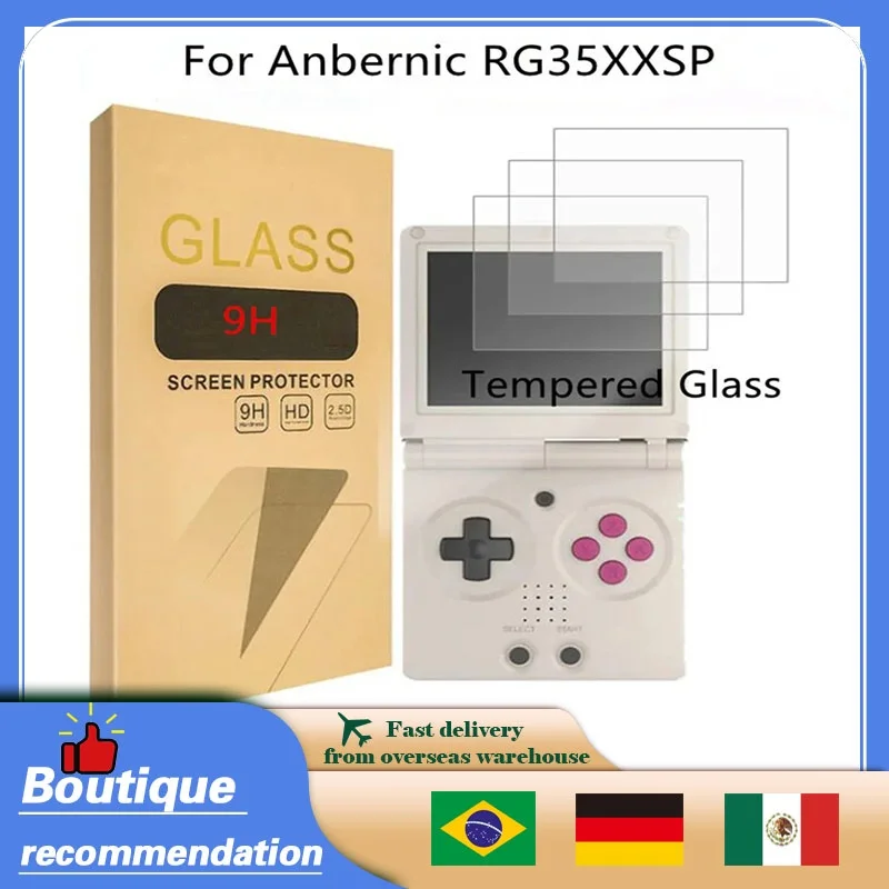 Pre Anbernic RG35XXSP Temperované filmy pre chrániče sklenenej sklenenej obrazovky RG35XXSP Retro Console Chránič Film 9H HD Game Accessories
