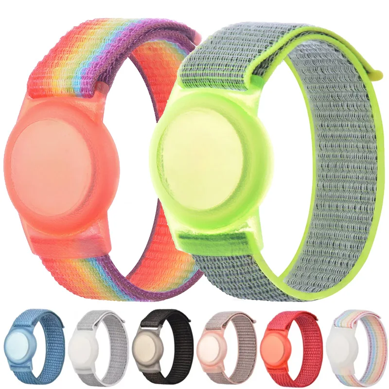 Pre Apple Airtags Kids náramky s mäkkým silikónovým remienkom proti posúvaniu doplnkov pre vzduchové značky Airtag Watch Strap Náramok