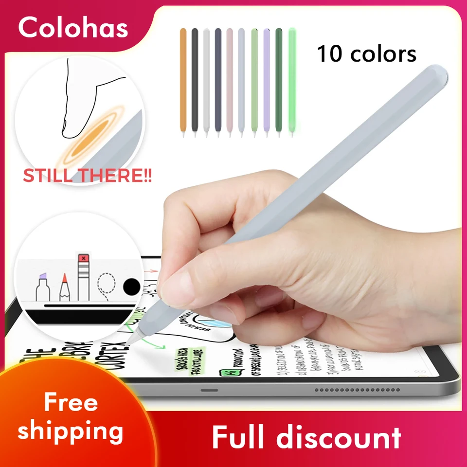 Pre Apple Pencil 2 Gen Stylus Pen Puzdrá o mäkký silikón ultra tenký ochranný kryt pre kryt rukávu IPad Peruzka 2. generácia