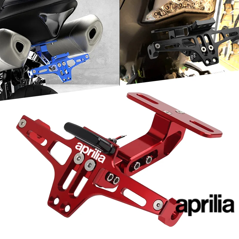 Pre apríl RSV4 RS660 RS4 RS125 Tuono V4 APR150 GPR125 GPR250 Motocykel nastaviteľný držiak poznávacej značky zadného chvosta