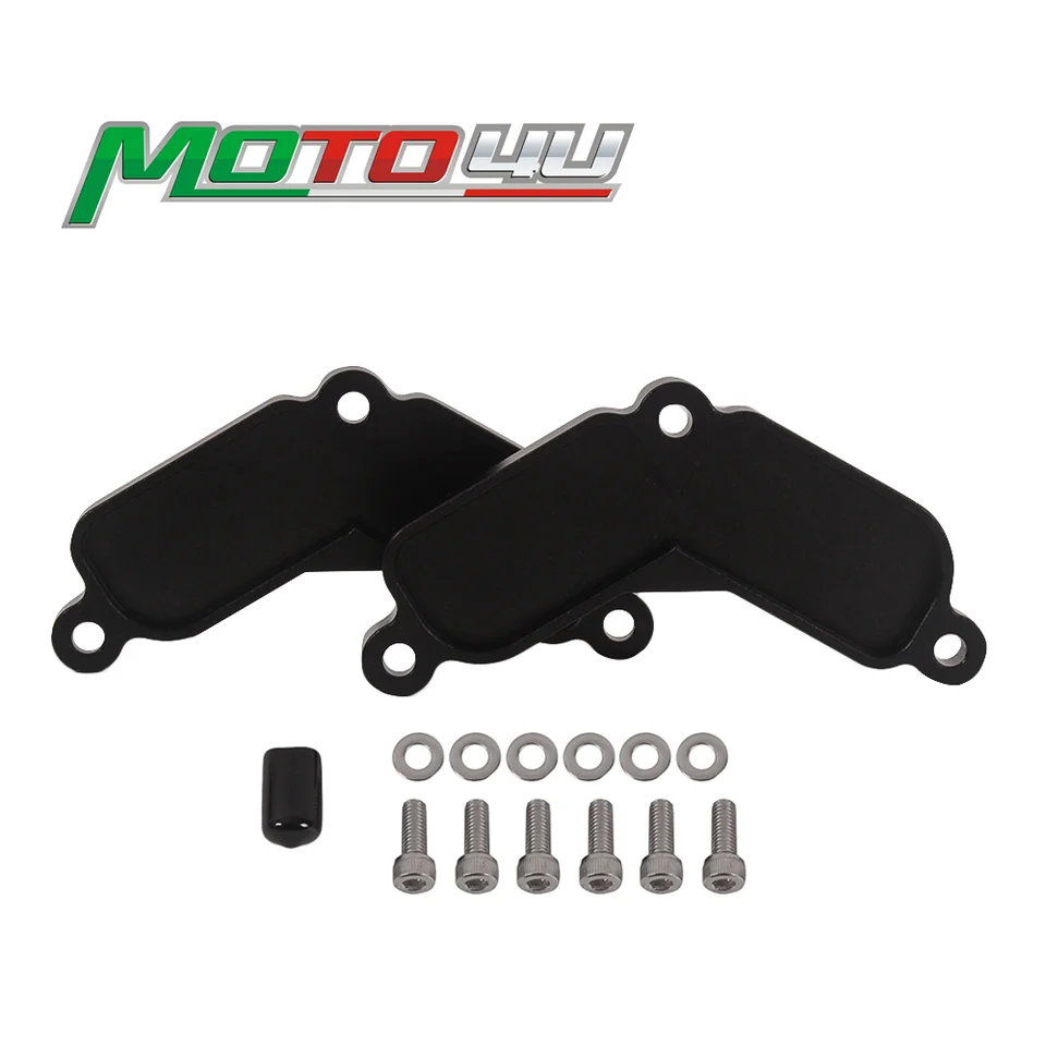 Pre aprílu RSV4 RSV1000 2009 2011 2011 2011 2ks hliníkový smogový blok Off Plates Cover Fit Spacer Black Motocycle Accessories