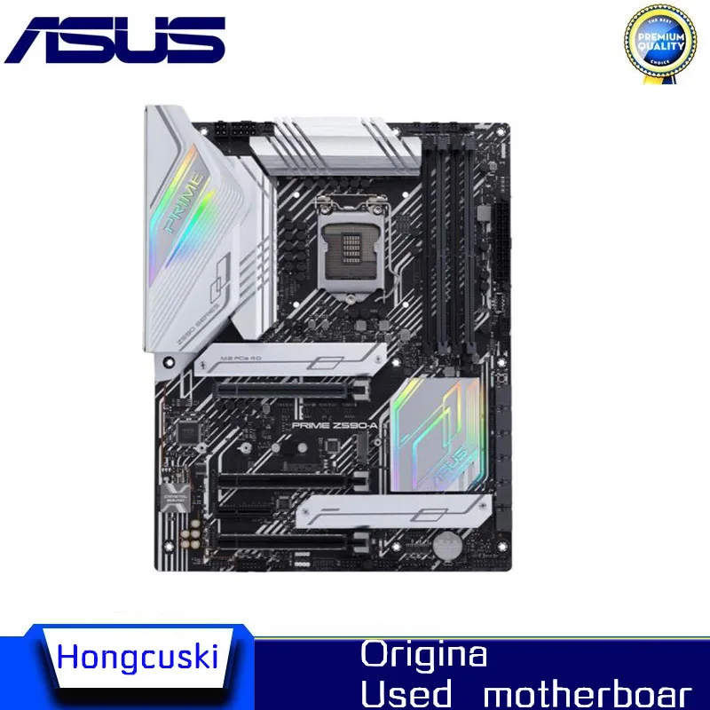 Pre ASUS Prime Z590-A Z590A Original Použitý pracovník pre Intel Z590 DDR4 PCI-E 3.0 Základná doska LGA 1200 USB3.0 M.2 SATA3