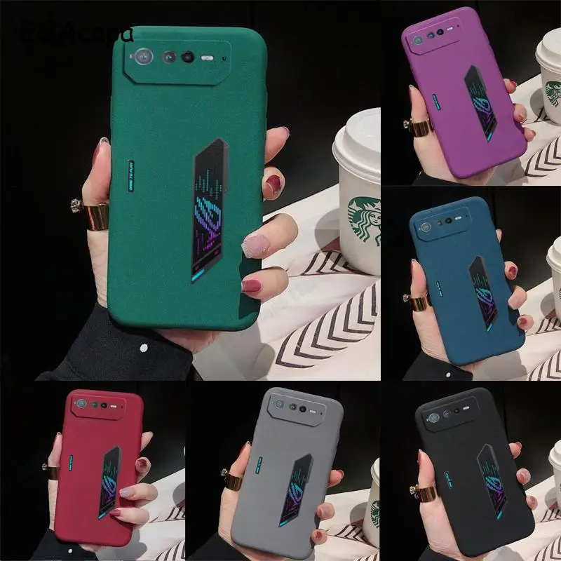 Pre ASUS ROG Telefón 6 PRO SOPSSTONE Soft TPU Puzdro pre ROG Phone 6d 5s 3 2 Ultra tenký matný silikónový nárazový odolný zadný kryt