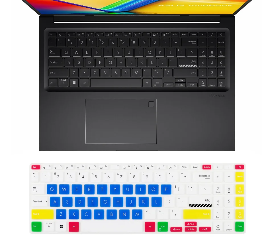 Pre ASUS VivOBook S 16 Flip OLED 2024 TN3604 TN3604VA TN3604YA TP3604 TP3604VA 2023 Silikónový laptop Koža Koža Koža Klávesnica Koža
