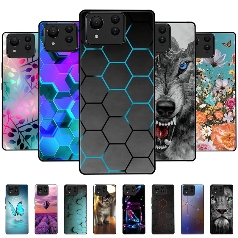 Pre ASUS Zenfone 11 Ultra Case Cool Maľovaný silikónový mäkký kryt TPU pre ASUS Zenfone11 ultra prípady čiernych ochranných telefónov Shells