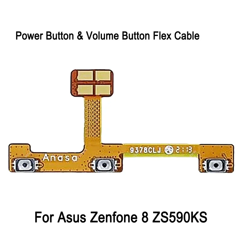 Pre ASUS Zenfone 8 ZS590KS Power and Holovce Tlačidlo Flex kábla Výmena náhradného dielu