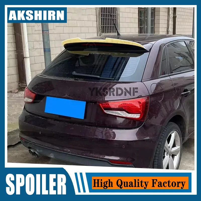 Pre Audi A1 8x PQ25 Hatchback 10-14 Vysoko kvalitný lesklý čierny zadný kuiát Spiler Zadná strecha Spiler Wing Trunk Boot Boot Cover