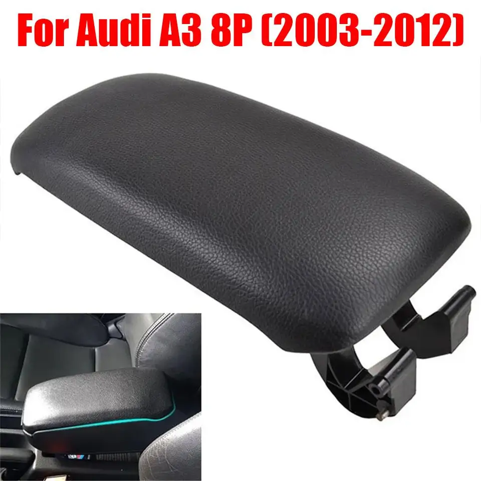 Pre Audi A3 8P Case Cover Pu Leather Latch Latch Veld Center REST Automatické náhrady 2003- 2011 Príslušenstvo Arm 2012 Konzola S6K1