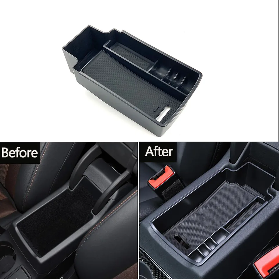 Pre Audi A3 8V S3 A4 B8 B9 A5 Q2 Q3 Q3 Q5 Styling Príslušenstvo Kontajner Organizátor Stowing Tidying Central Storage Storage Box