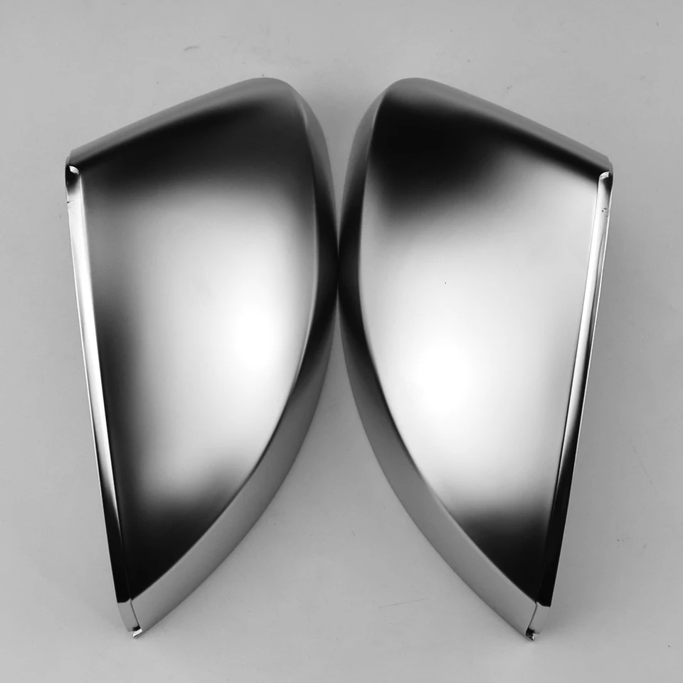 Pre Audi A3 8V S3 RS3 Bočné krídlové zrkadlo kryty Caps Silver Matt Chrome Brushed Aluminium 2013 2016 2017 2018 Výmena