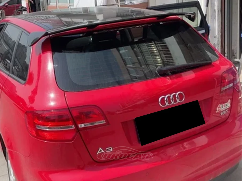 Pre Audi A3 Q3 Hatchback 2013 - 2022 Vysoko kvalitný ABS plast plastový nenatretý farebný univerzálny spojler zadných spojlerov kufra kufra krídla