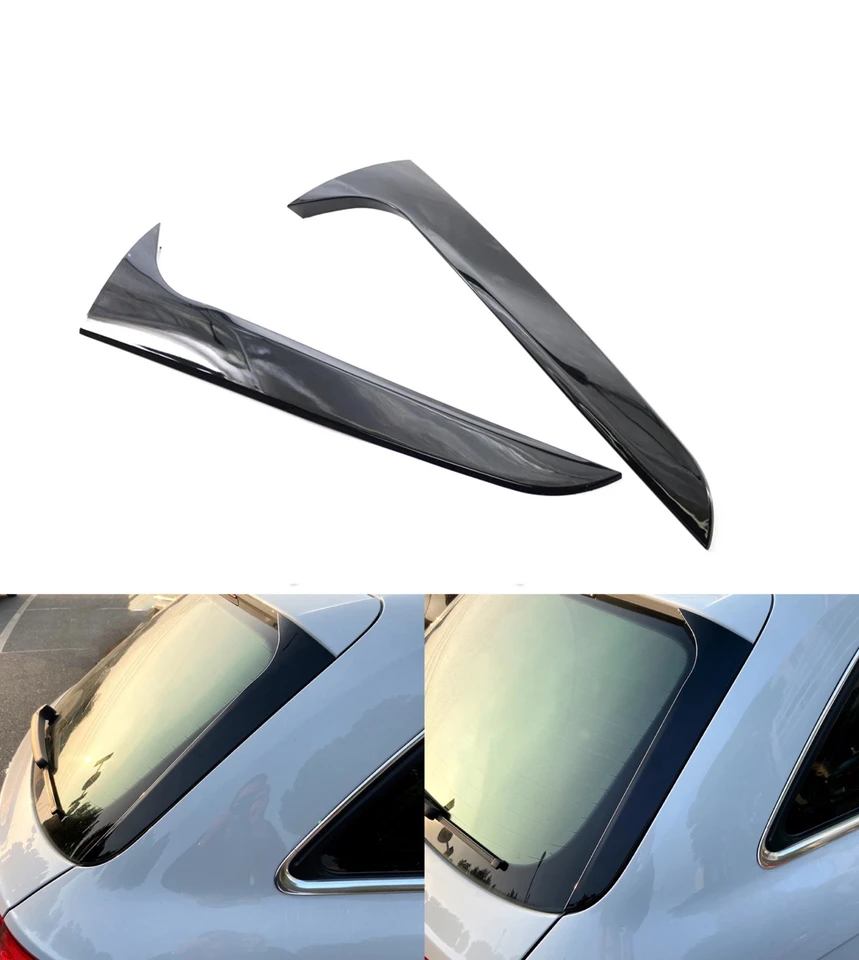 Pre Audi A4 B8 Allroad Avant 2009-2016 Gloss Black Car Bočný spojler Krídle Krídle ABS KITS KITS SPOILER