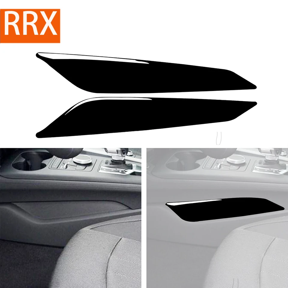 Pre Audi A4 B9 RS4 S4 2017 2018 2019 2019 Gear Shift Shift Panel Panel Cover Piano Black Stickers