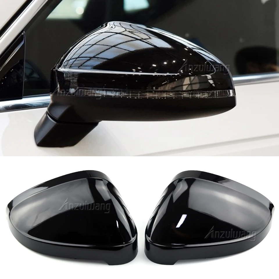 Pre Audi A4 S4 B9 A5 S5 RS4 Black a Black a Black Fiber Black Cover Cover Spätné zrkadlo Side zrkadlo