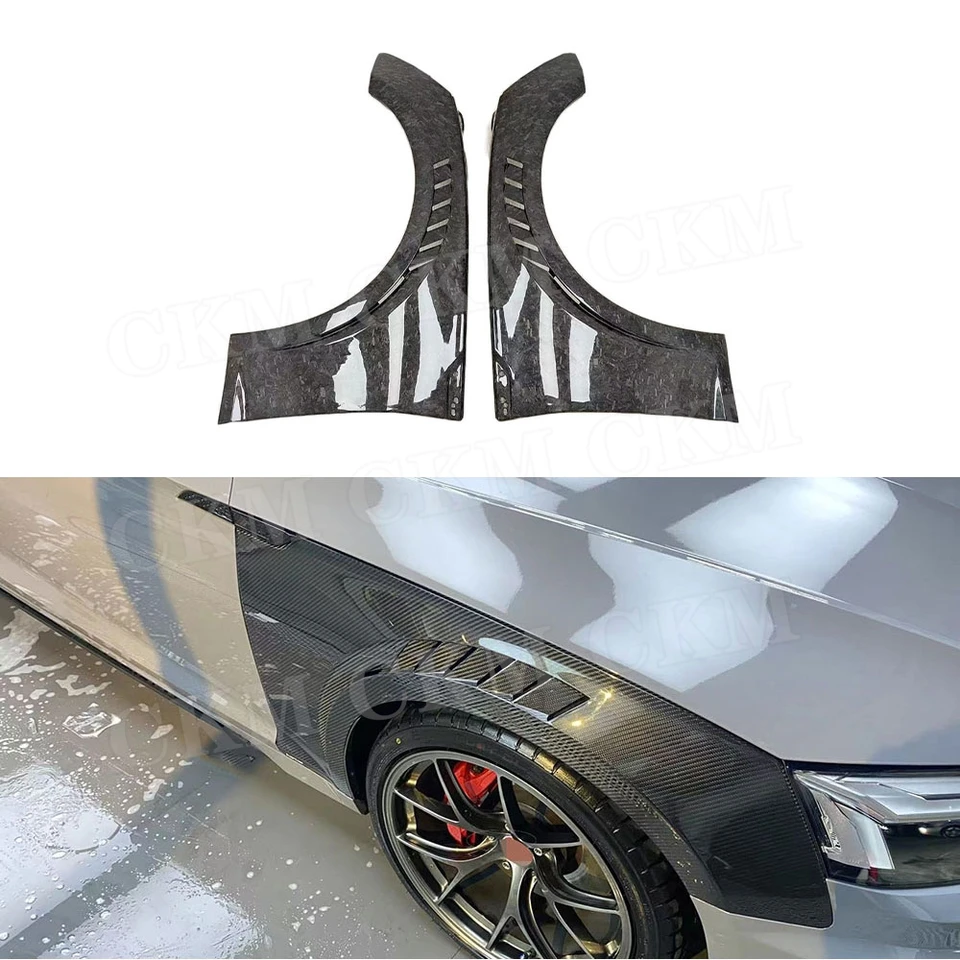 pre Audi A5 S5 2017-2020 kované kované uhlíkové vlákno predný nárazník Side Fender TRES SPOILER KONTA TELO
