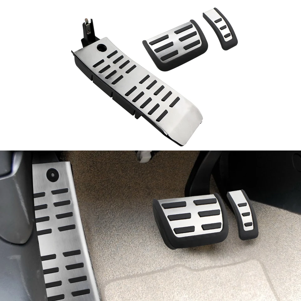 Pre Audi A6 (4F) C6 S6 2009-2012 na LHD Pedals Accelerator Palivový plynový brzdový brzdový stolík Pedál Cover Pad Car Auto