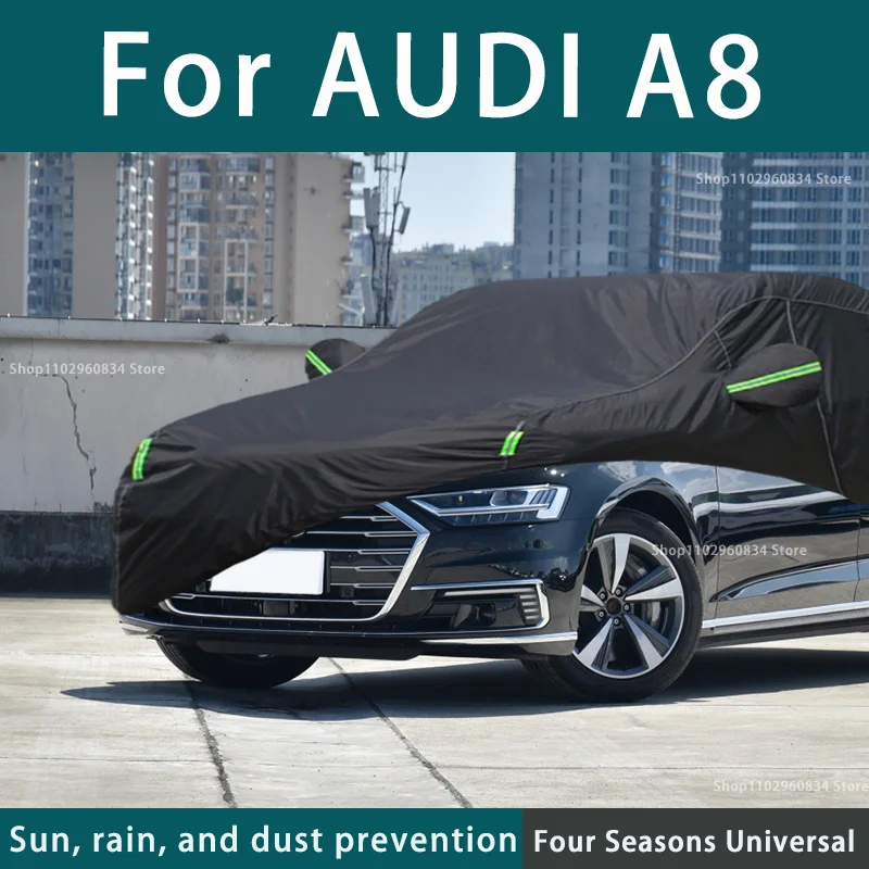 Pre Audi A8 210T Full Auto pokrýva vonkajšie slnko UV ochrana prach Dážď Snow Ochranné protivozné kryt
