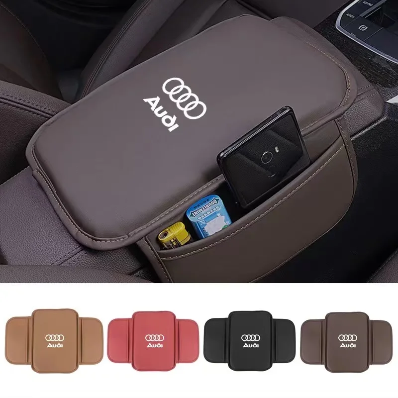 Pre Audi Quattro A3 A4 A6 A6 A5 Q5 A1 Q7 Q3 Q2 Q8 A7 A8 TT S1 RS4 V8 S7 Kožená lakťová lakťová kraska