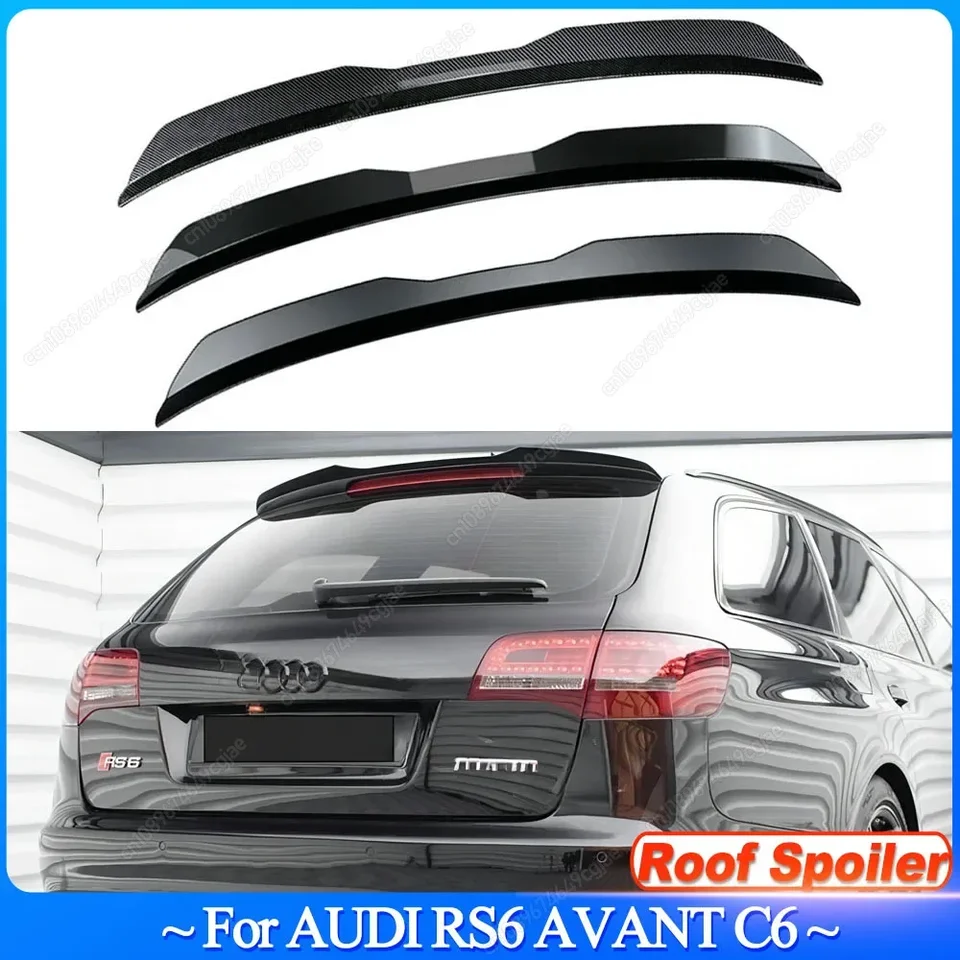 Pre Audi RS6 Avant C6 Hatchback Car zadná strecha spojlera pery krídla Car Tail Wing Universal Spoiler Wing Wing