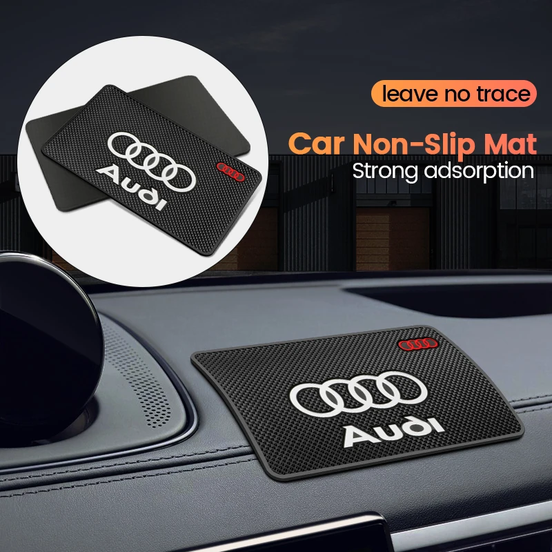 Pre Audi Sline A4 A3 B5 B6 A5 A6 C6 C5 A1 A7 A8 Q2 ACON A CAR proti sklzu, gumová mobilná dashboardová palubná doska, non-šmykľavka