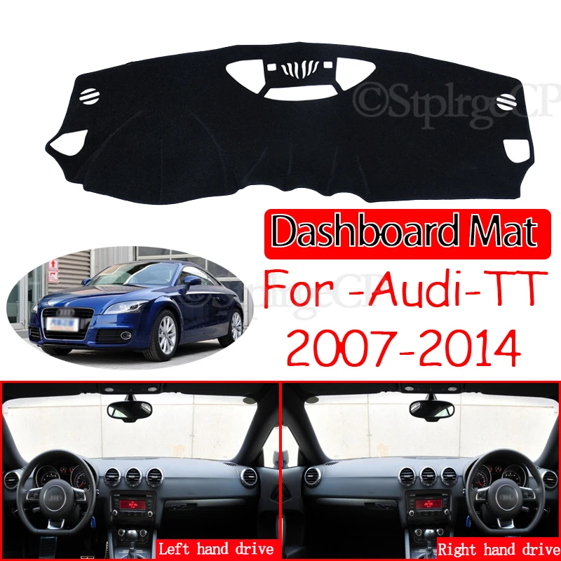 pre Audi TT 8J 2007 ~ 2014 MK2 Anti-Slip Mat Dashboard Cover Pad Sunshade Dashmat Dashmat Carpet Accessories S-Line 2008 2009 2010 TTS RUG