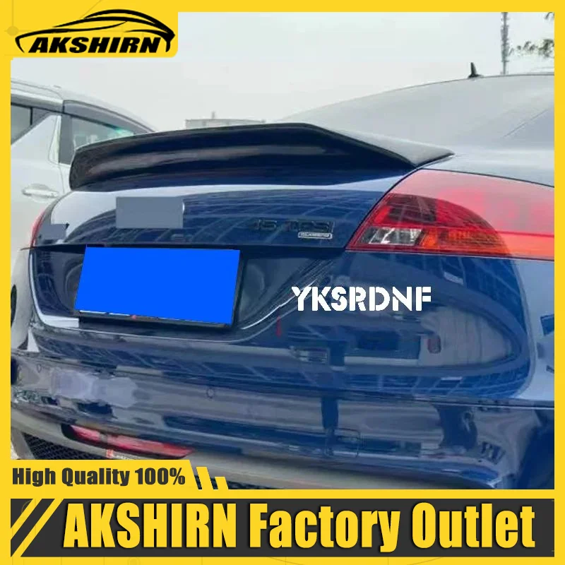 Pre Audi TT MK2 8J 2008 2009 2010 2010 2012 2013 2014 Vysoko kvalitné uhlíkové vlákno automobilu Spojler lesklý čierny ar gt štýl