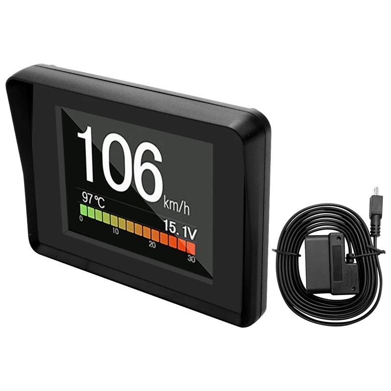 Pre auto A203 OBD2 na palube počítačového automobilu Digitálny počítačový výlet na rýchlosť rýchlosti spotreby paliva OBD2 skener OBD2