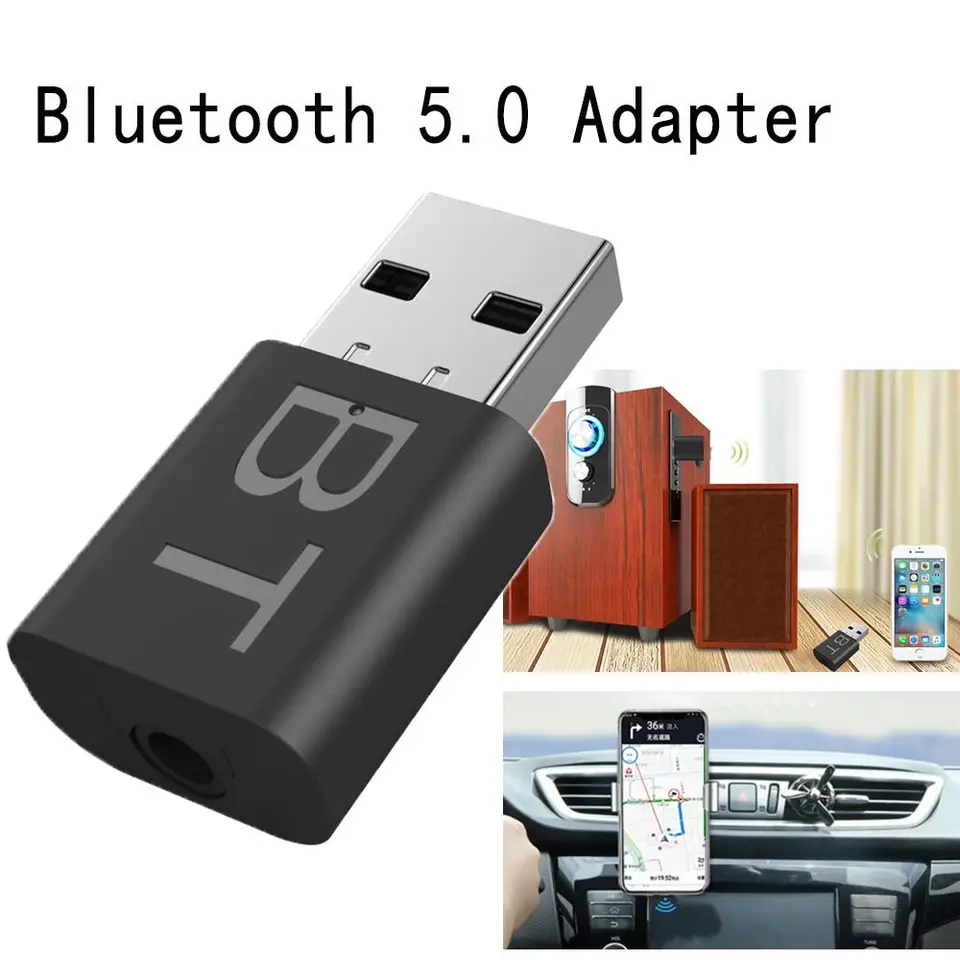 Pre Automobilie Rádio Wireless 3,5 mm Jack Bluetooth 5.0 Prijímač Adapter Auto Bluetooth Stereo Audio Adapter Adapter Hudobný prijímač