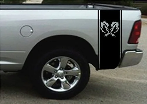 Pre automobilový styling 2xStickers Bed alebo Stripe kompatibilné s Dodge Turbo Ram vyzdvihnite