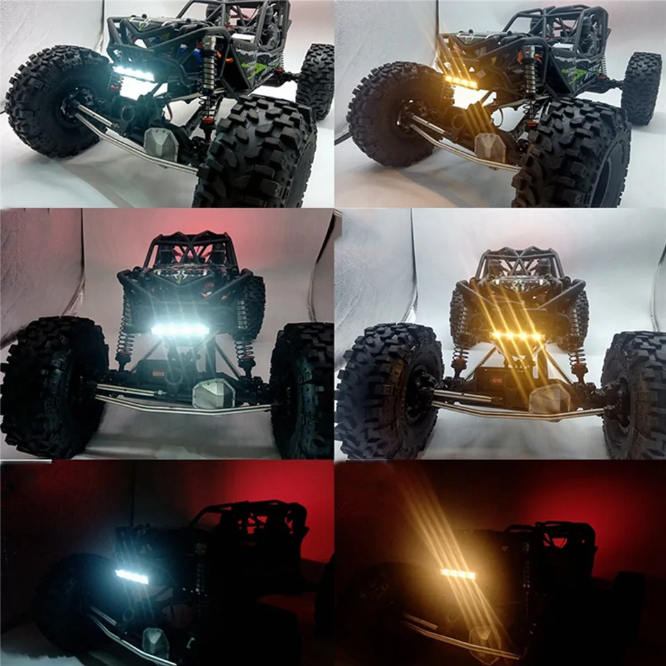 Pre axiálne RBX10 Ryft RC Crawler Car Auta LED súpravy Diaľkové ovládacie spínač prepínača kanála Svetlo remienok Časti remienok Časti