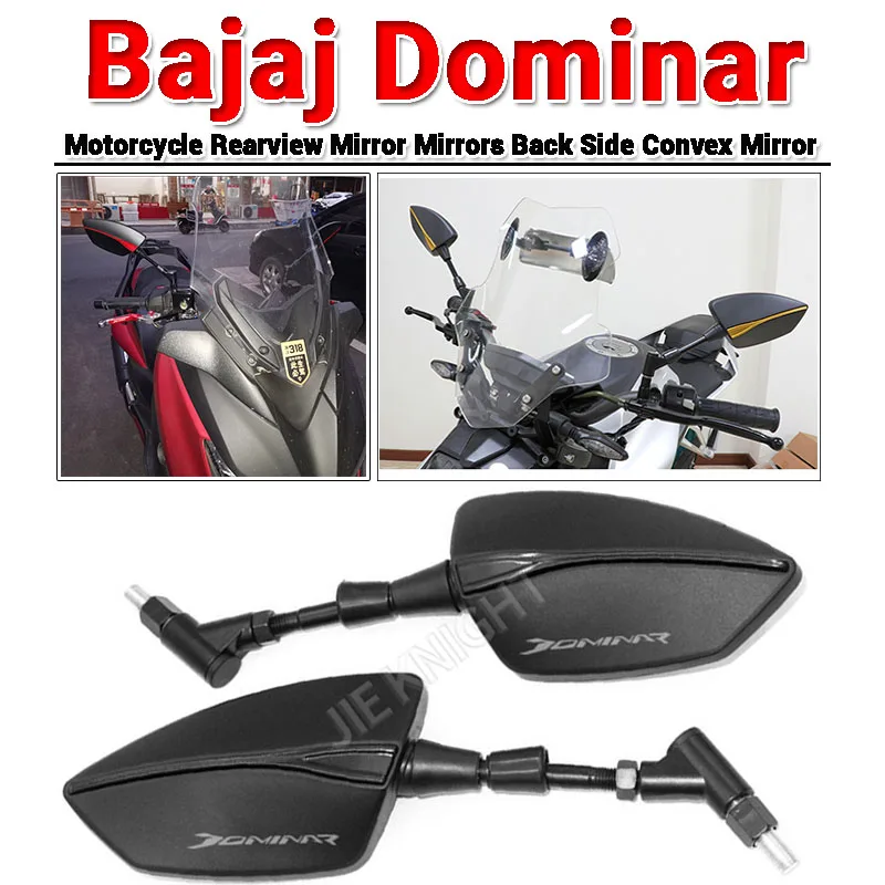 Pre Bajaj Dominar 400 Strom Motorcycle Motocykel spätné zrkadlo Scooter E-Bike Spätné zrkadlá Zadné bočné zrkadlo 8 mm 10 mm