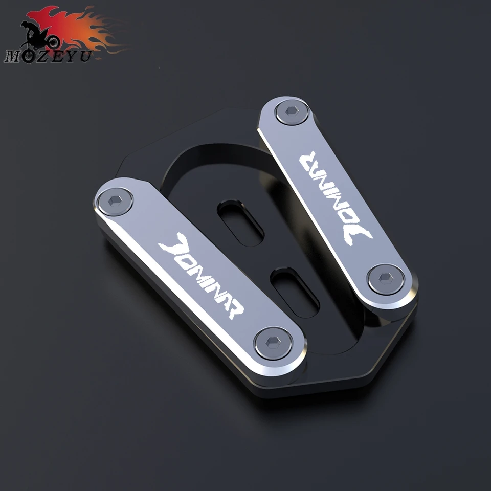 Pre Bajaj Dominar250 Dominar400 2021 2022 2023 2024 Celý rok Kickstand Enlarger Side Stand Extension Plate Plate Plate Dominar 250 400