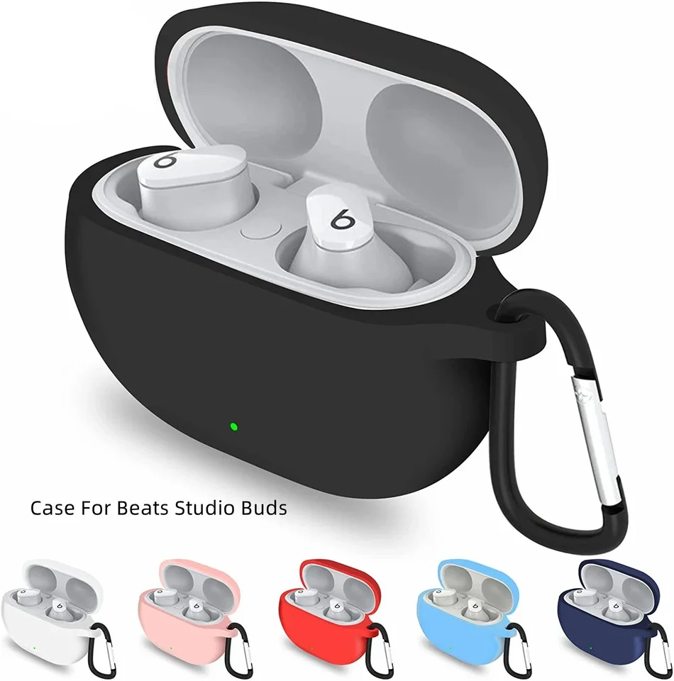 Pre Beats Studio Buds Case Soft Silikone Case pre Apple Beats Studio Buds Case Case Case Witerproof Protective Funda s Kaychainom