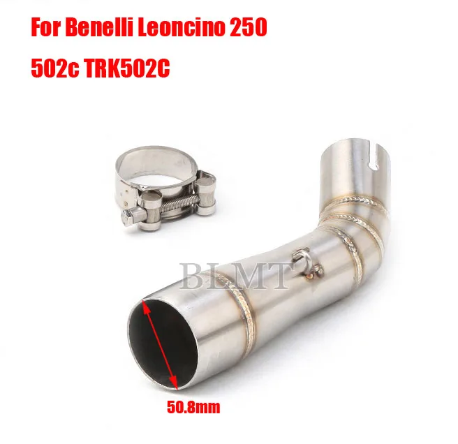 Pre Benelli Leoncino 250 pre Benelli 502c TRK502C Motocykel výfukového výfuku TUFFLER MID LINK ROUP S SC YOSHIMURA SUPPE
