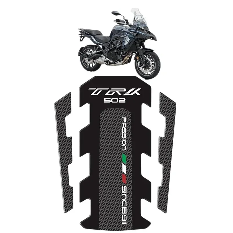 Pre Benelli TRK 502 TRK502 Motorcycle Tank Patch Chránič 3D gélové nálepky - Čierne príslušenstvo