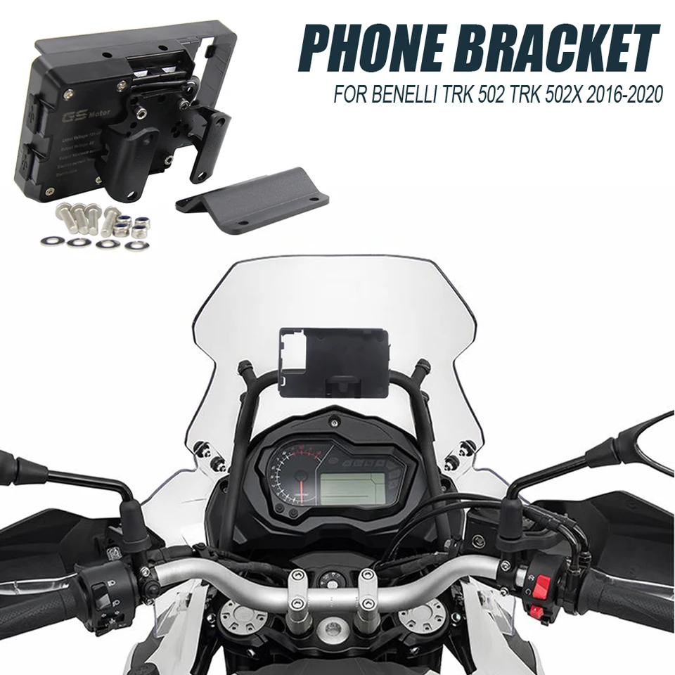 Pre Benelli Trk502 TRK 520X Jinpeng Trk502 X Motocyklová navigačná konzola Mobilný telefón GPS Doska držiaka telefónu Držiak telefónu