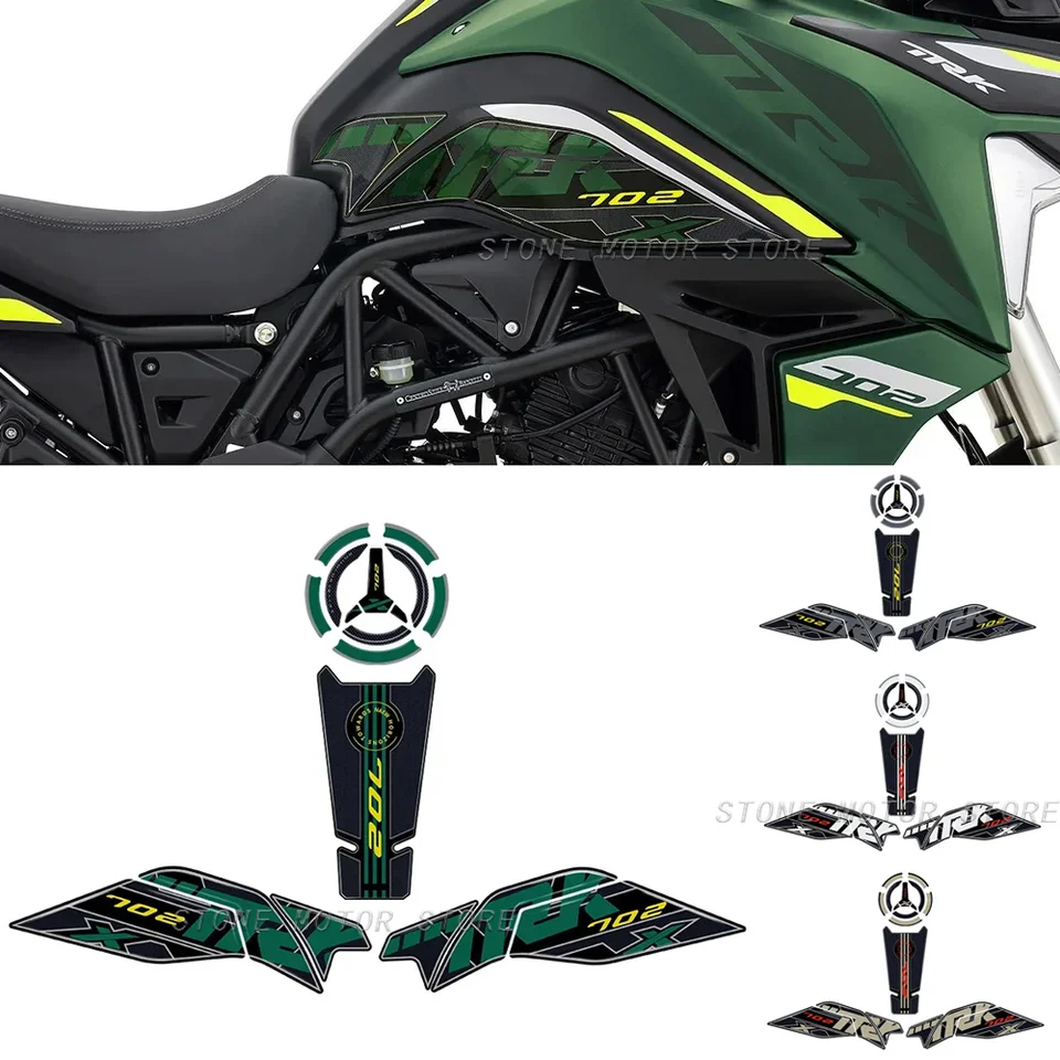 Pre Benelli TRK702 TRK 702 2023 2024 3D epoxidová živici slepka na motocykli Tanccy Cance Ochrana Súprava palivová nádrž Ochrana