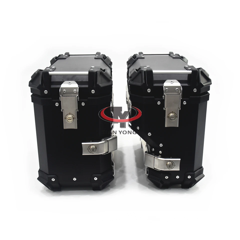 Pre Benelli TRK702X Univerzálny motocykel zadný horný box bočné bočné batožina Pase para offroad Storage Trick Lock Tri Trojnín