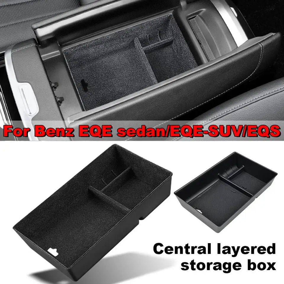 Pre Benz EQE Sedan/EQE-SUV/EQS Organizátor automobilu Box L lakťová lakťová korekcia Skladovanie príslušenstva Tray Center Sundries M6Q6