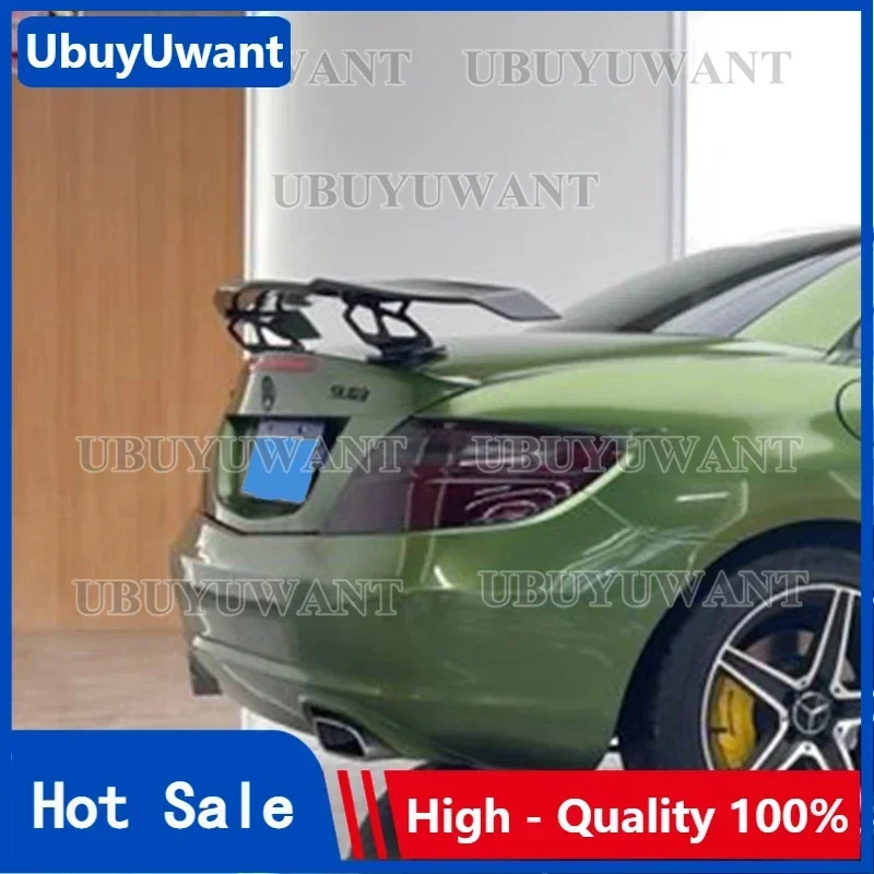 Pre Benz R172 SLK Convertible 2 Door 2005- 2014 Vysoko kvalitné uhlíkové vlákno vzhľad Zadné krídlo krídla pery kmeňa krídla kmeňa