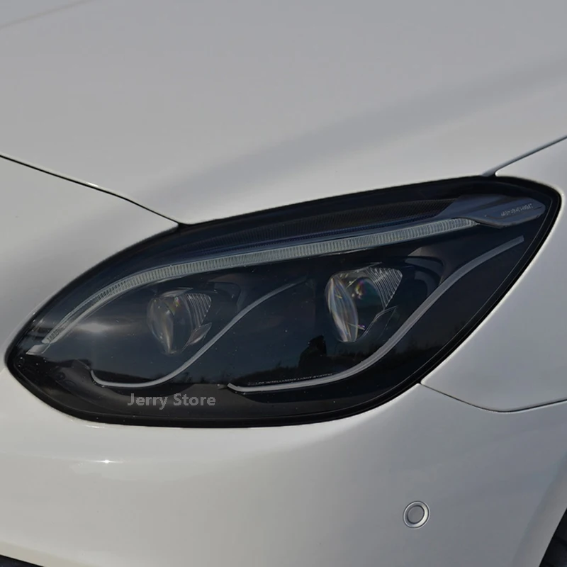 Pre Benz SLC 2016-2019 CAR Svetlomet Taillight Ochranný film Vinyl Restoration Priehľadná nálepka na opravu čierneho svetla