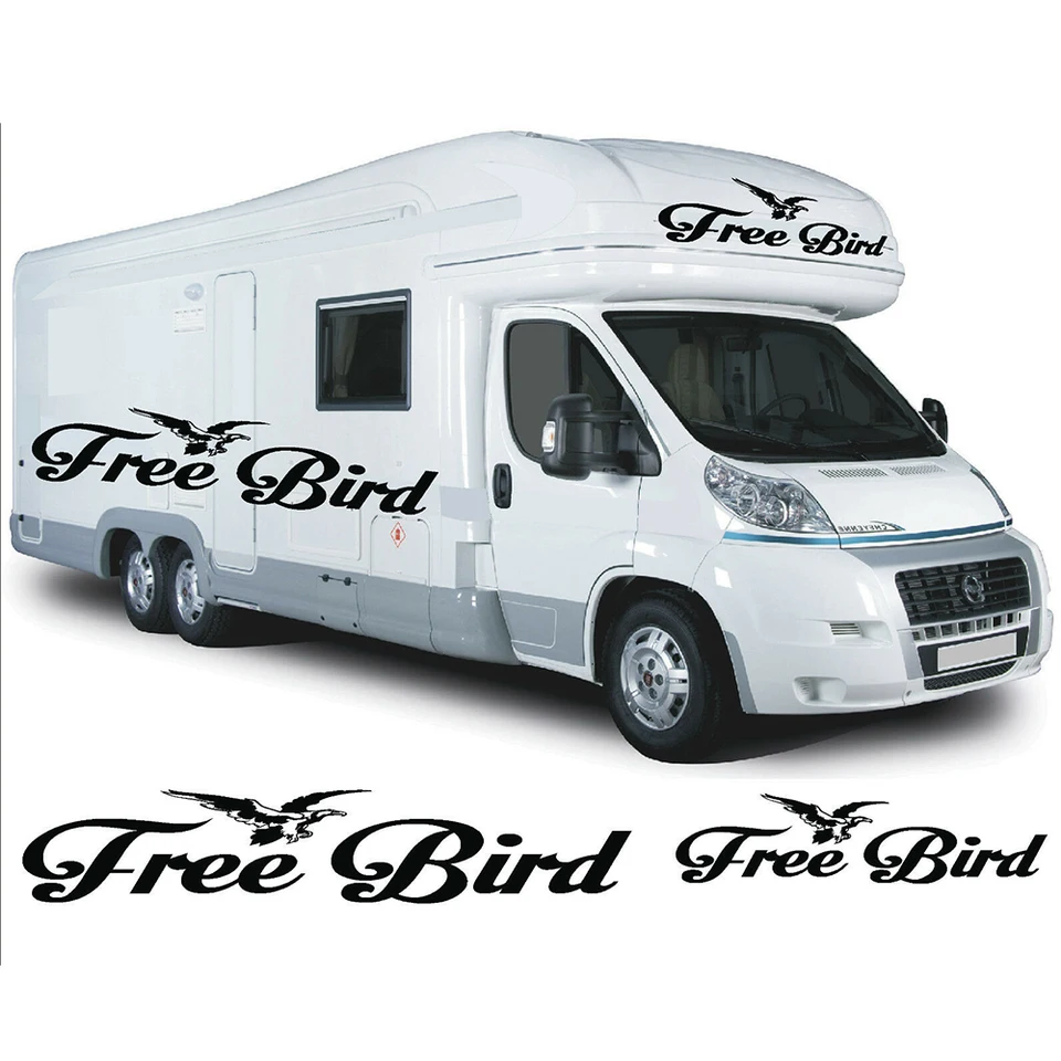 Pre bezplatné vtáčie automobily vinylová grafika nálepky Camper Van Caravan Horsebox JC-10